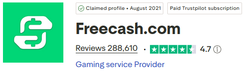 Freecash trustpilot